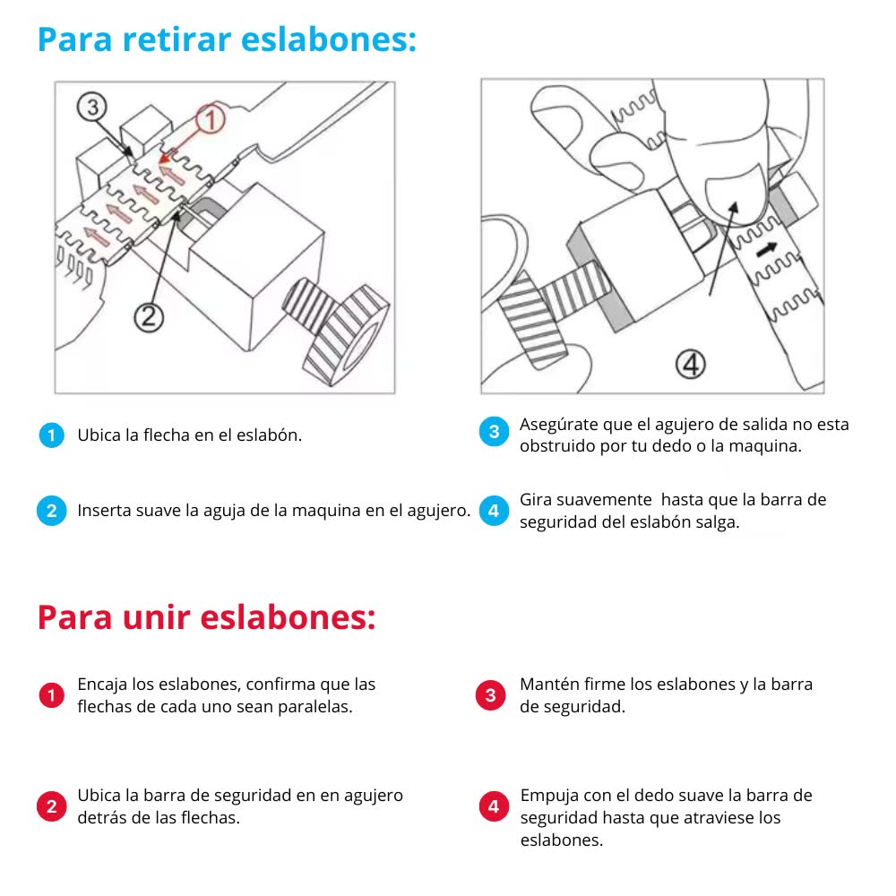 Herramienta para ajuste de talla de correas de eslabones para Apple Watch - Eva Joyera