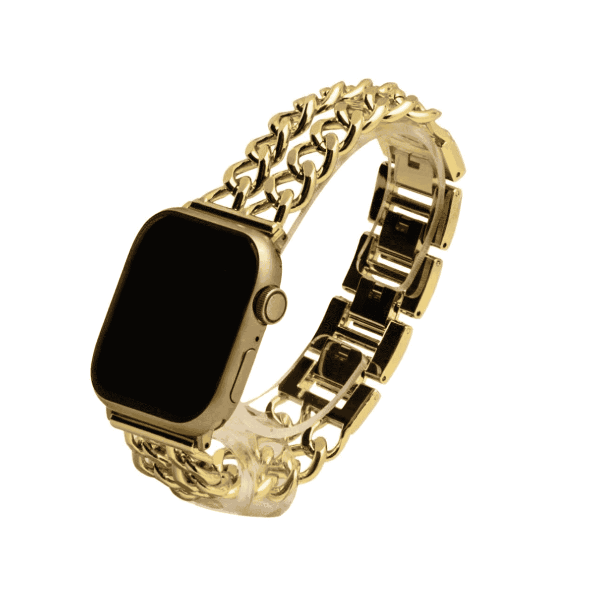 Correa metálica cubana doble para Apple Watch Eva Joyería