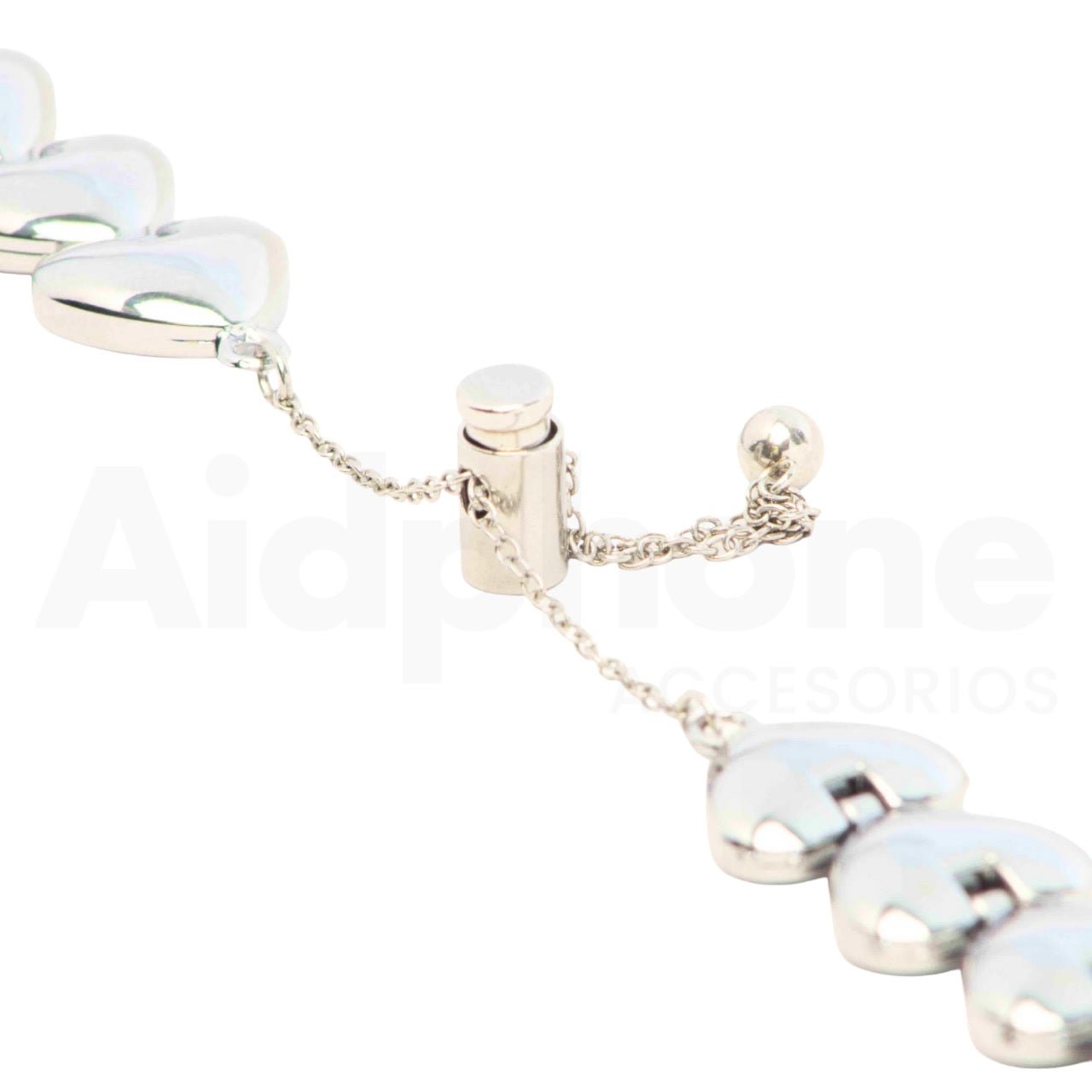 Pulso Corazones Plateado para Apple Watch - Aidphone accesorios