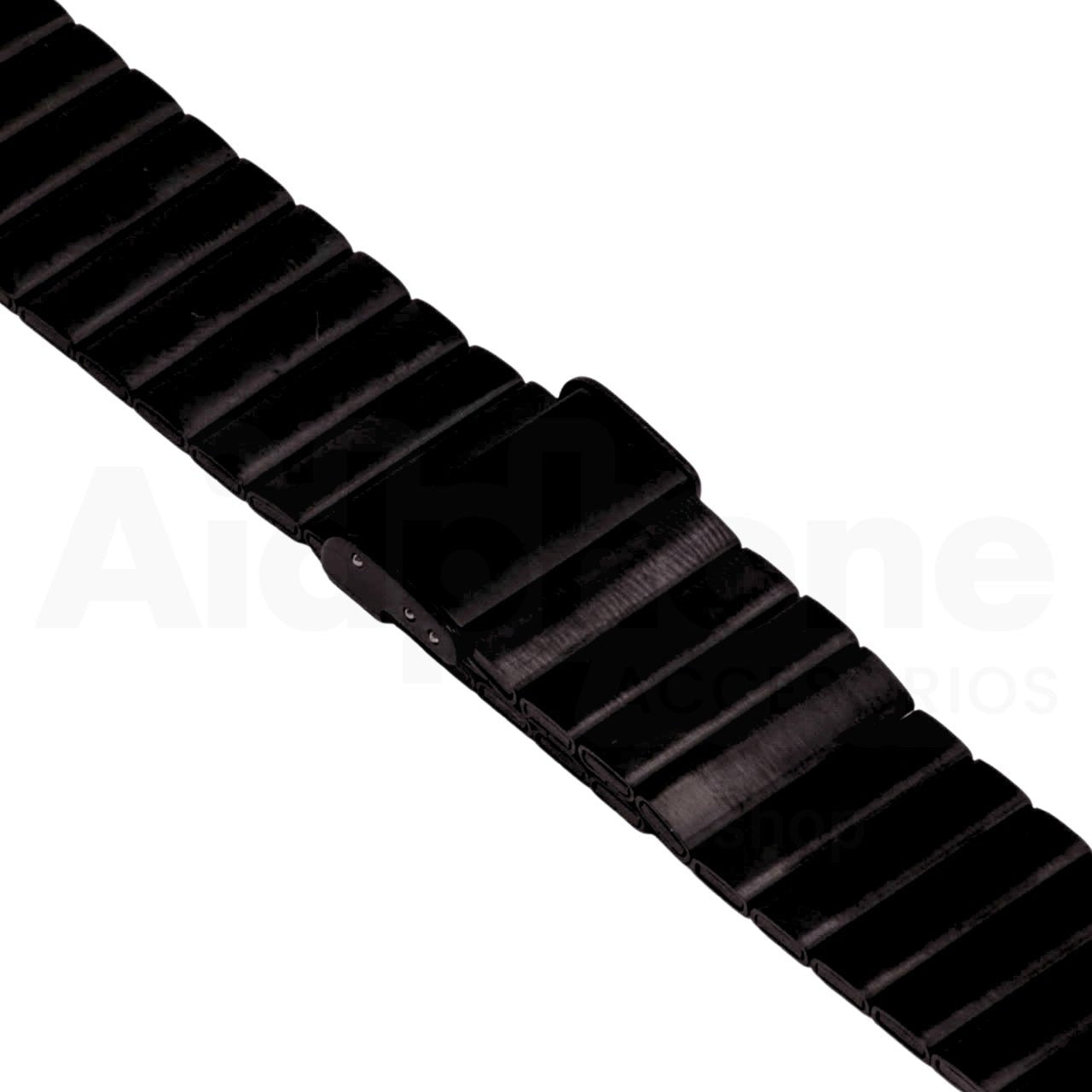 Pulso Metálico Rectangular Negro para Apple Watch - Aidphone accesorios