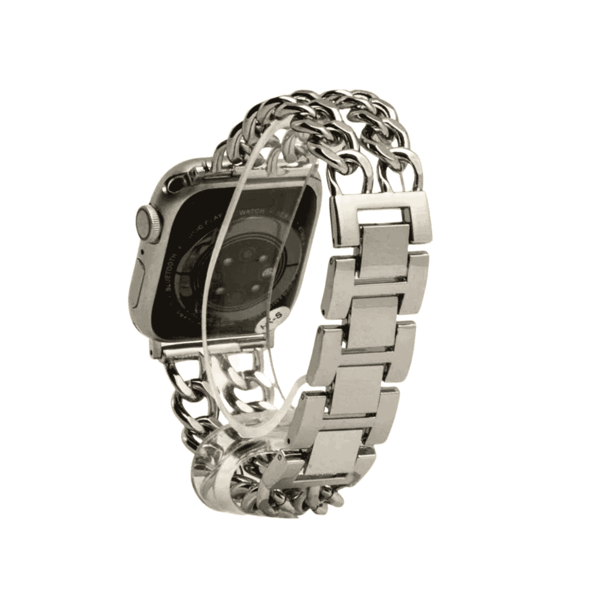 Correa metálica cubana doble para Apple Watch Eva Joyería