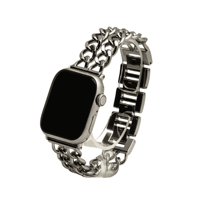 Correa metálica cubana doble para Apple Watch Eva Joyería