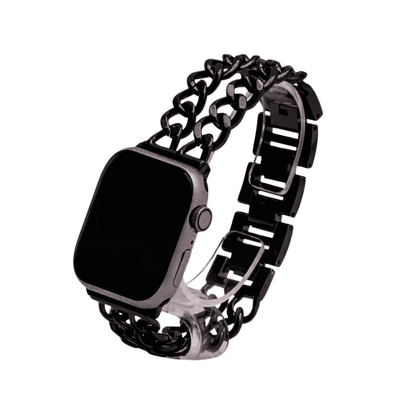 Correa metálica cubana doble para Apple Watch Eva Joyería