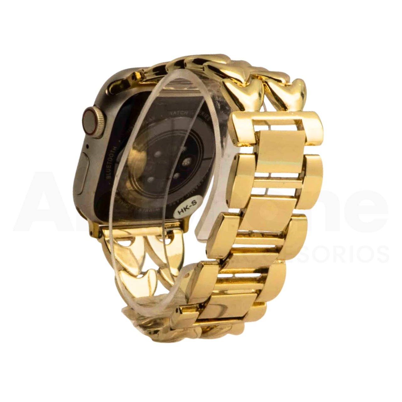 Pulso Cadena Corazón Doble Dorado para Apple Watch - Aidphone accesorios