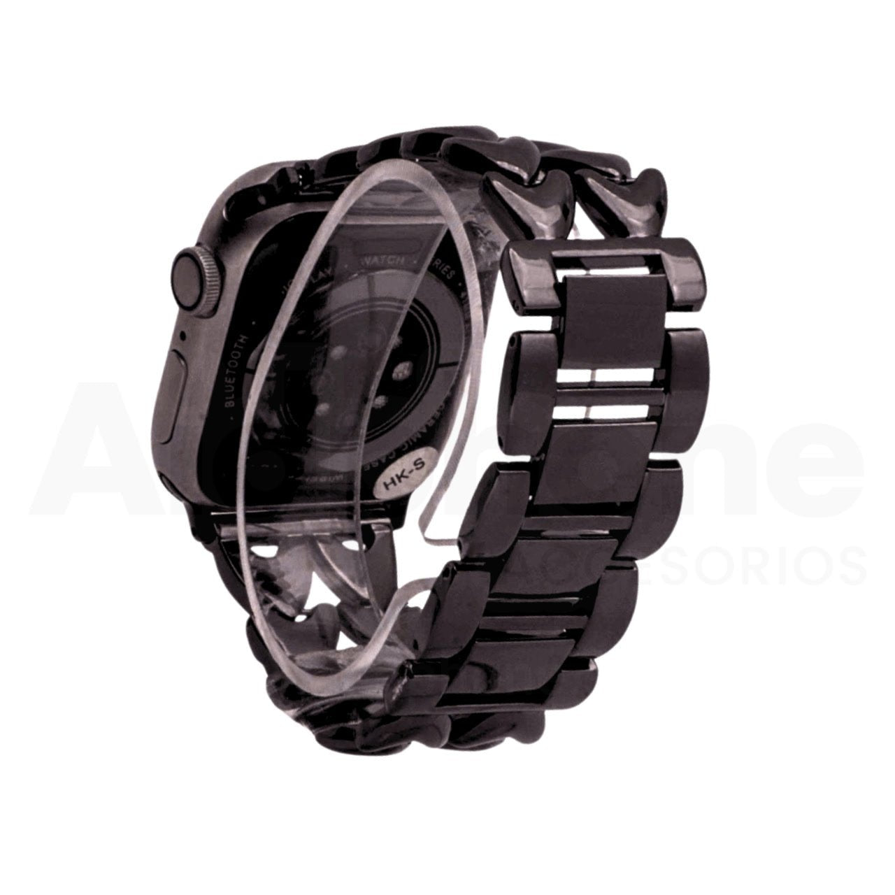 Pulso Cadena Corazón Doble Negro para Apple Watch - Aidphone accesorios