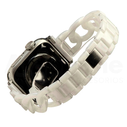 Pulso Carey Cubana Blanco para Apple Watch - Aidphone accesorios