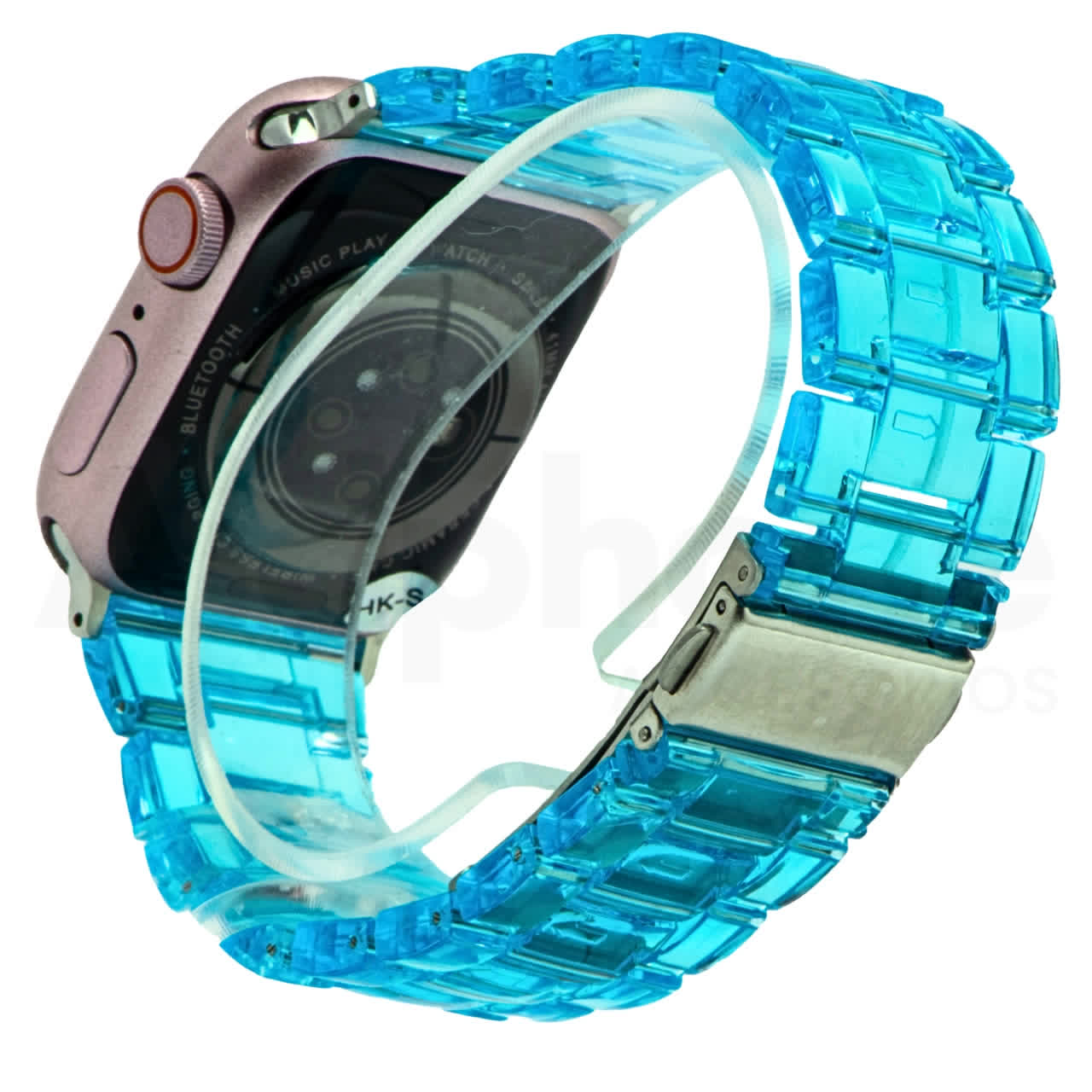 Pulso Celeste Transparente para Apple Watch - Aidphone accesorios