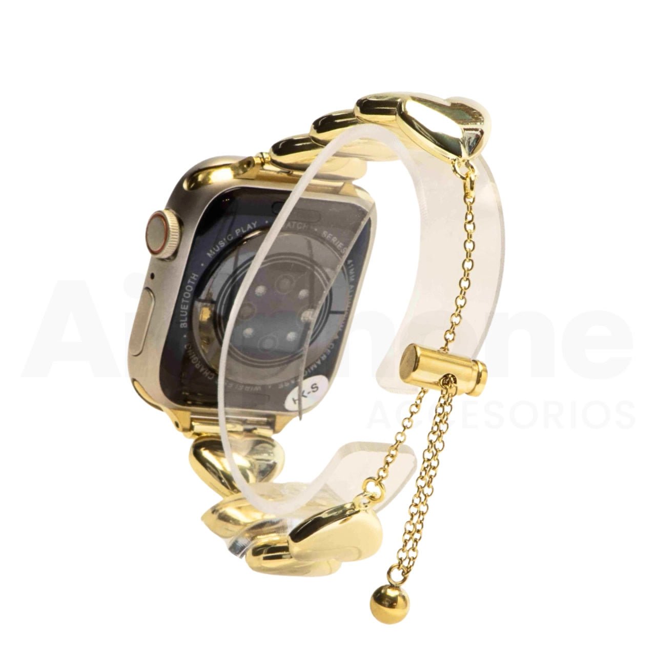 Pulso Corazones Dorado para Apple Watch - Aidphone accesorios
