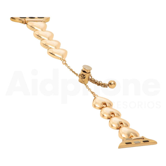 Pulso Corazones Oro Rosa para Apple Watch - Aidphone accesorios