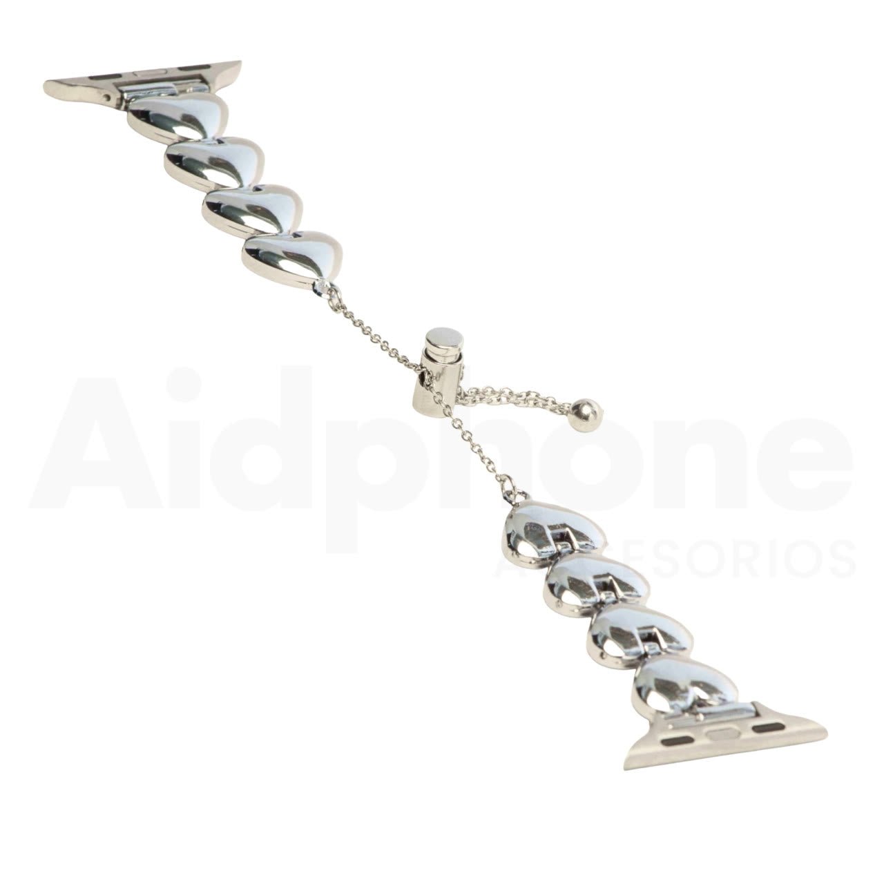 Pulso Corazones Plateado para Apple Watch - Aidphone accesorios