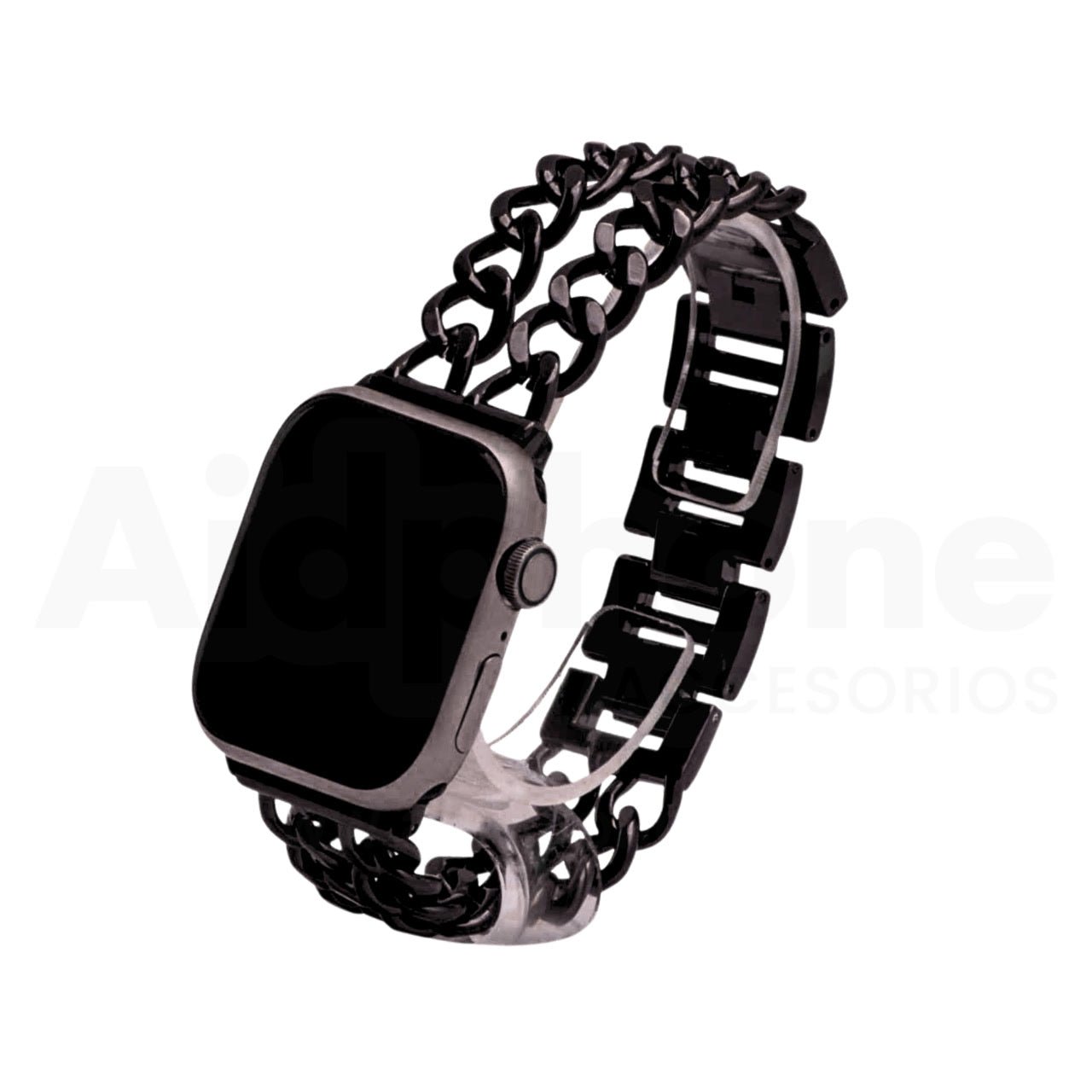 Pulso Cubana Doble Negro para Apple Watch - Aidphone accesorios