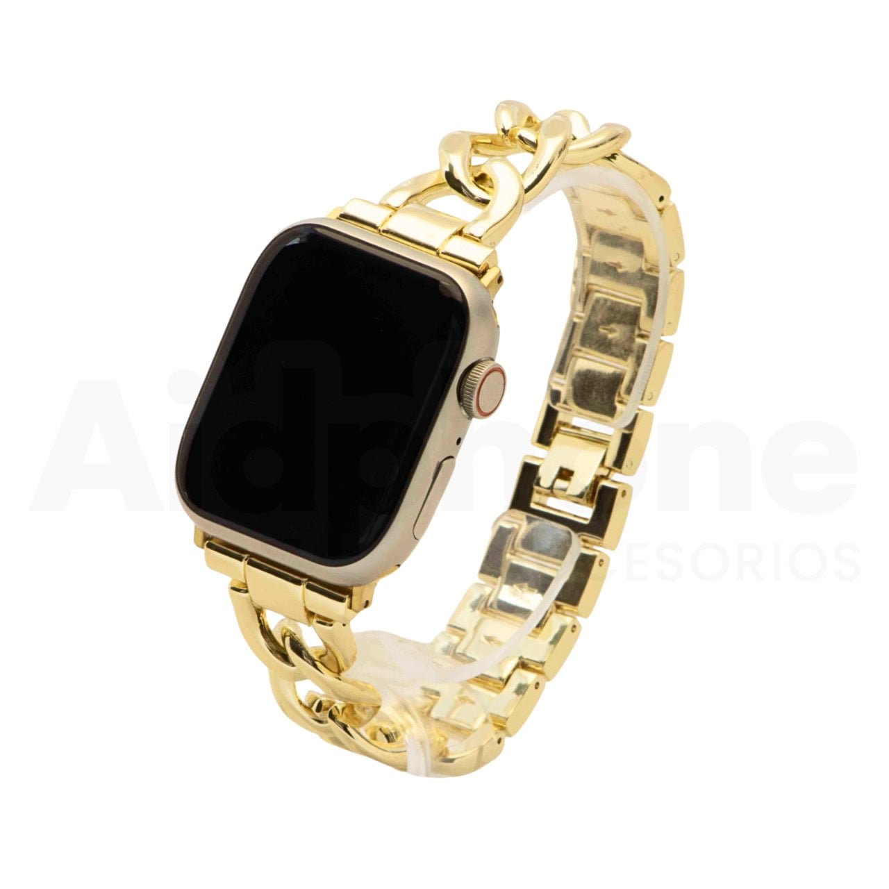 Pulso Cubana Dorado para Apple Watch - Aidphone accesorios