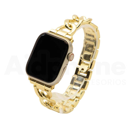 Pulso Cubana Dorado para Apple Watch - Aidphone accesorios
