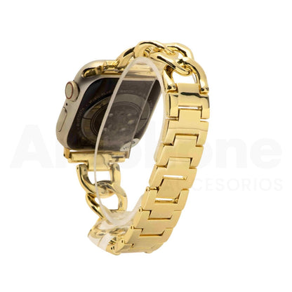 Pulso Cubana Dorado para Apple Watch - Aidphone accesorios