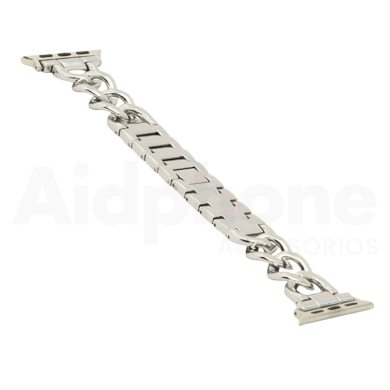 Pulso Cubana Plateado para Apple Watch - Aidphone accesorios