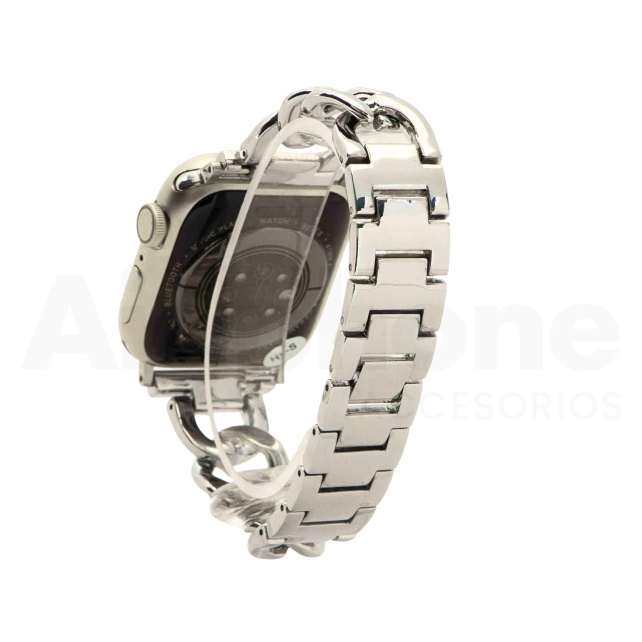 Pulso Cubana Plateado para Apple Watch - Aidphone accesorios