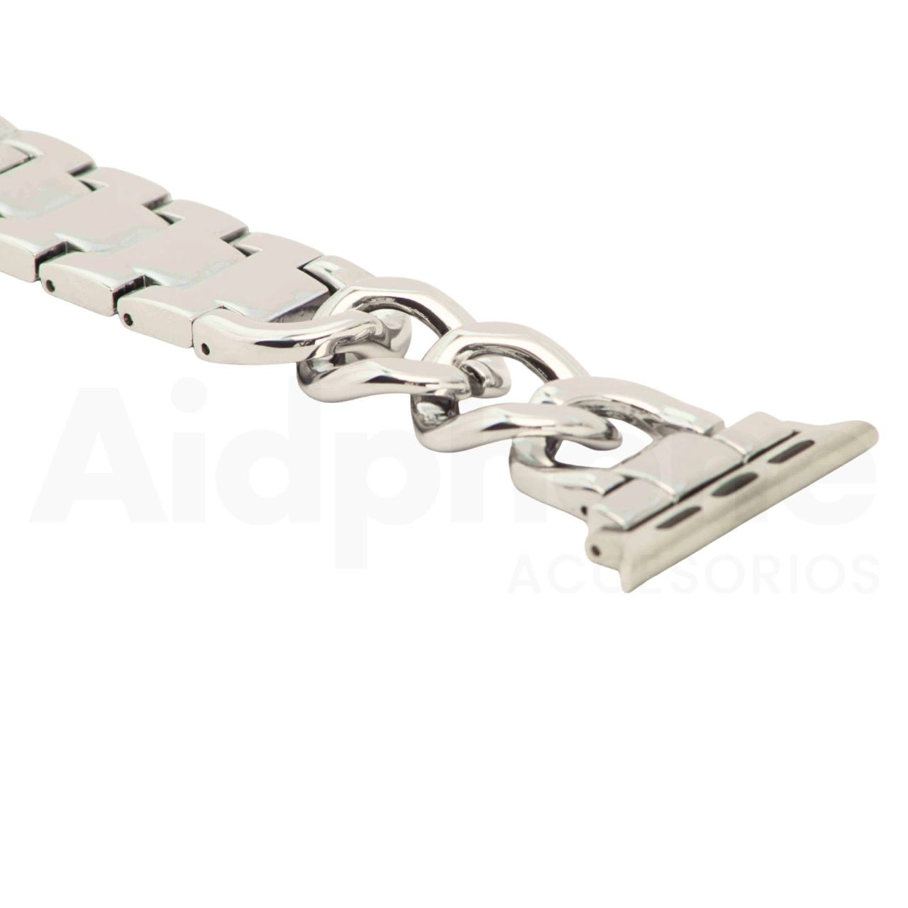 Pulso Cubana Plateado para Apple Watch - Aidphone accesorios