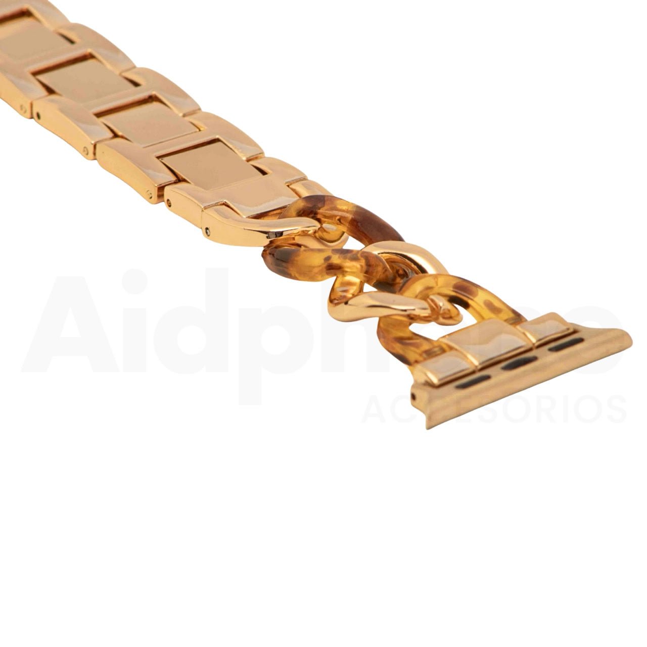 Pulso Cubana Rosa y Carey para Apple Watch - Aidphone accesorios