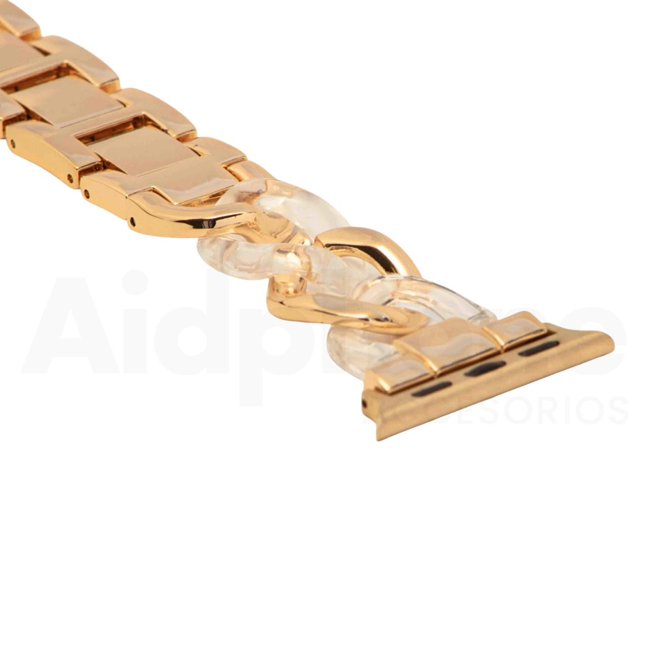 Pulso Cubana Rosa y Transparente para Apple Watch - Aidphone accesorios