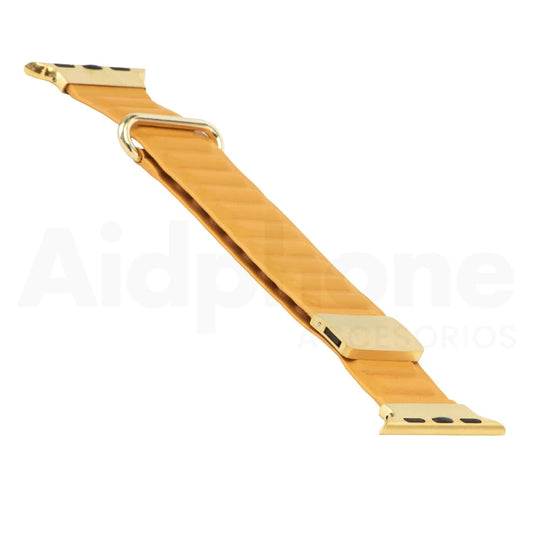 Pulso Cuero Mostaza para Apple Watch - Aidphone accesorios