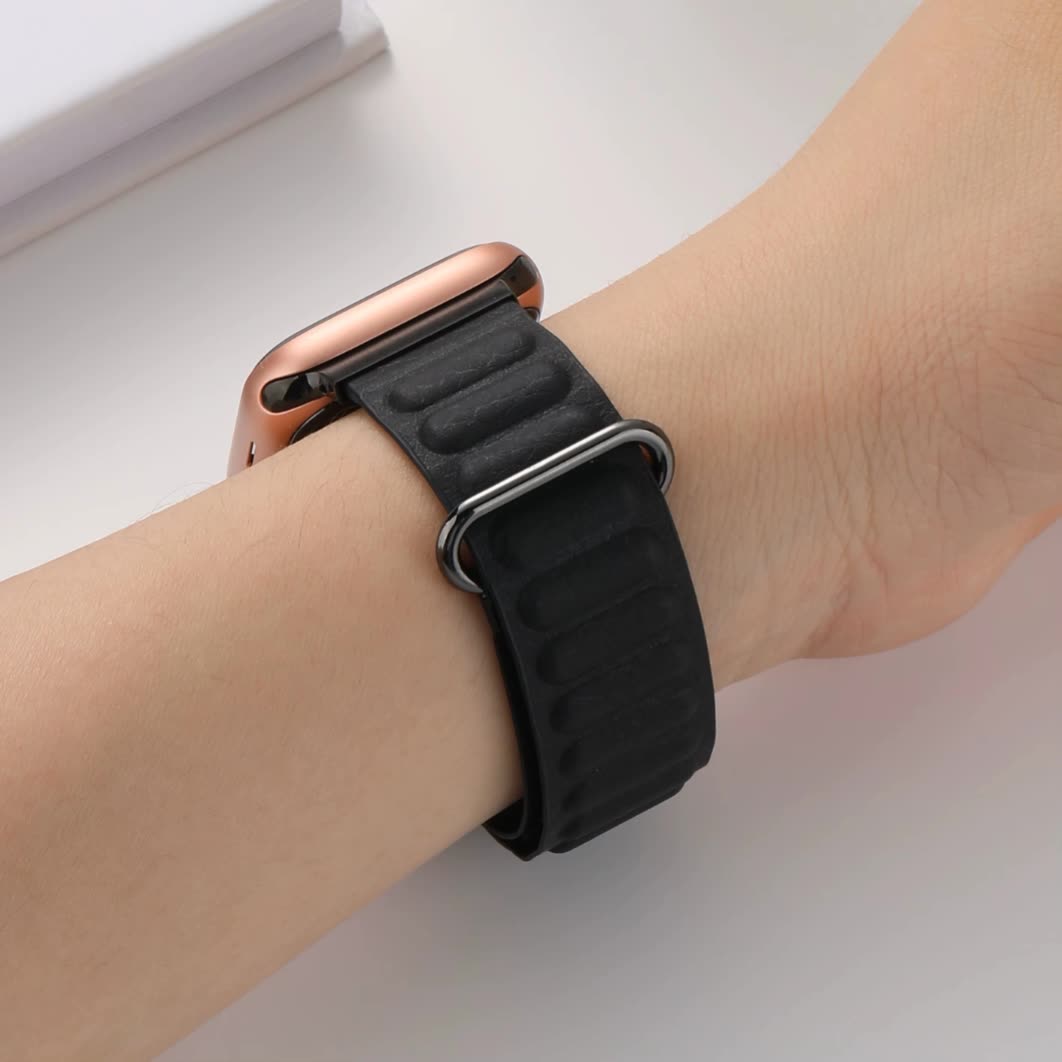 Pulso Cuero Negro para Apple Watch - Aidphone accesorios