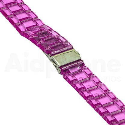 Pulso Fucsia Transparente para Apple Watch - Aidphone accesorios