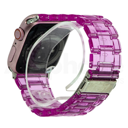 Pulso Fucsia Transparente para Apple Watch - Aidphone accesorios