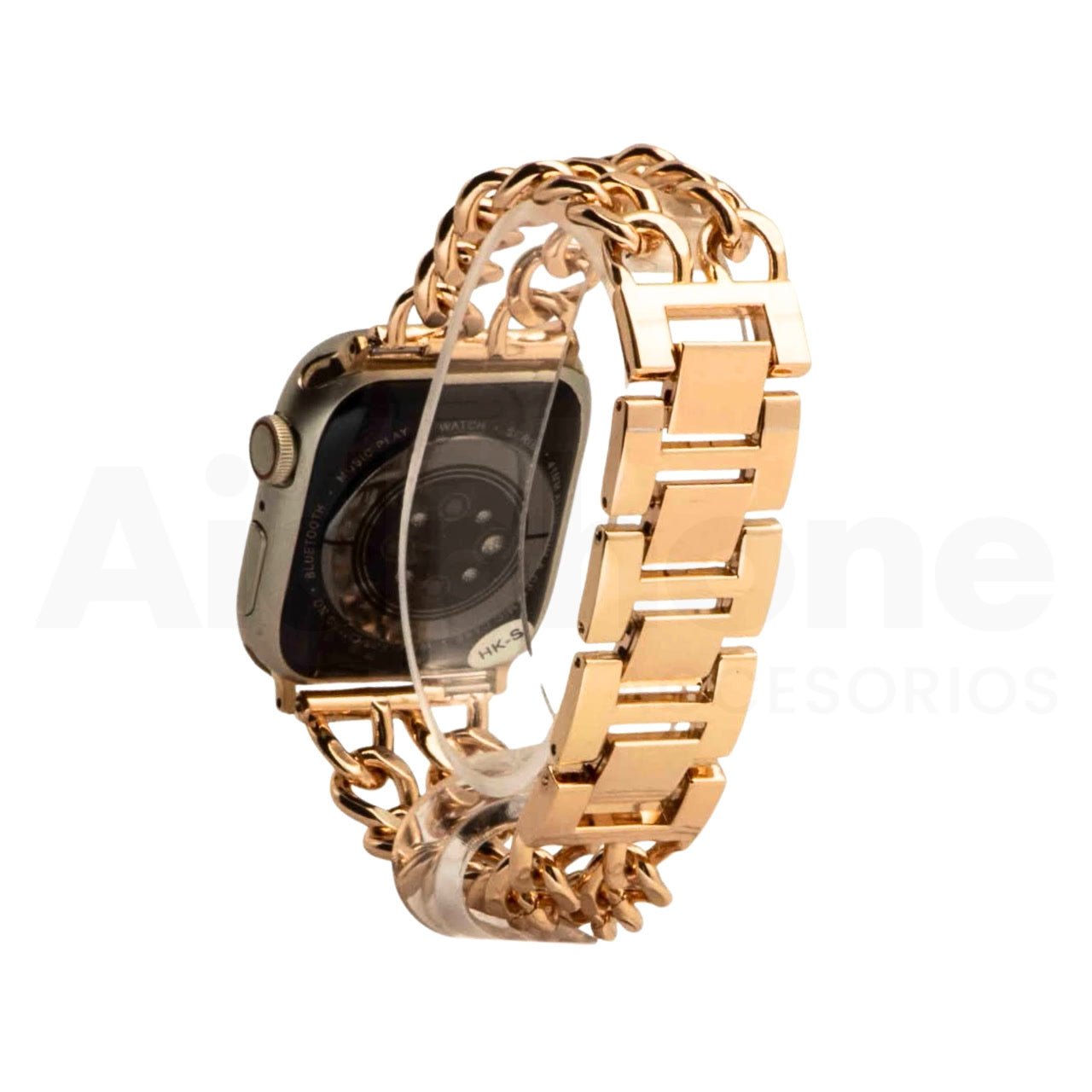 Pulso Metal Cubana Doble Oro Rosa para Apple Watch - Aidphone accesorios