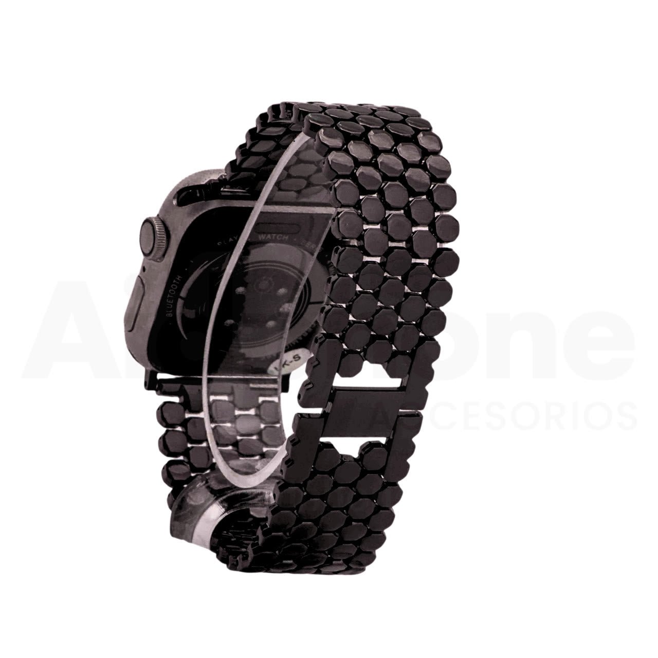Pulso Metálico Panal Negro para Apple Watch - Aidphone accesorios