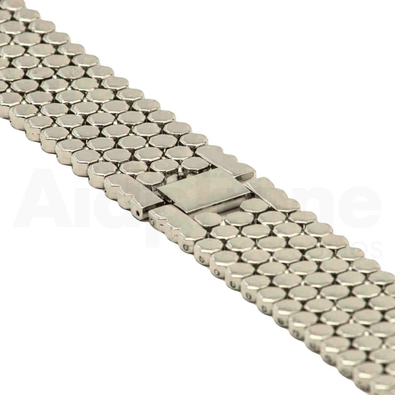 Pulso Metálico Panal Plateado para Apple Watch - Aidphone accesorios