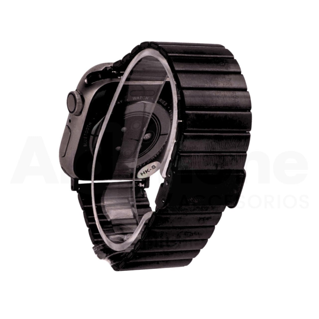 Pulso Metálico Rectangular Negro para Apple Watch - Aidphone accesorios