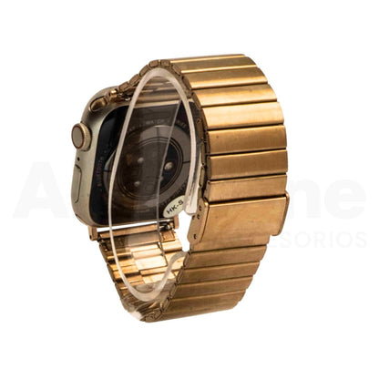 Pulso Metálico Rectangular Oro Rosa para Apple Watch - Aidphone accesorios