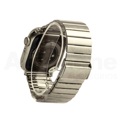 Pulso Metálico Rectangular Plateado para Apple Watch - Aidphone accesorios