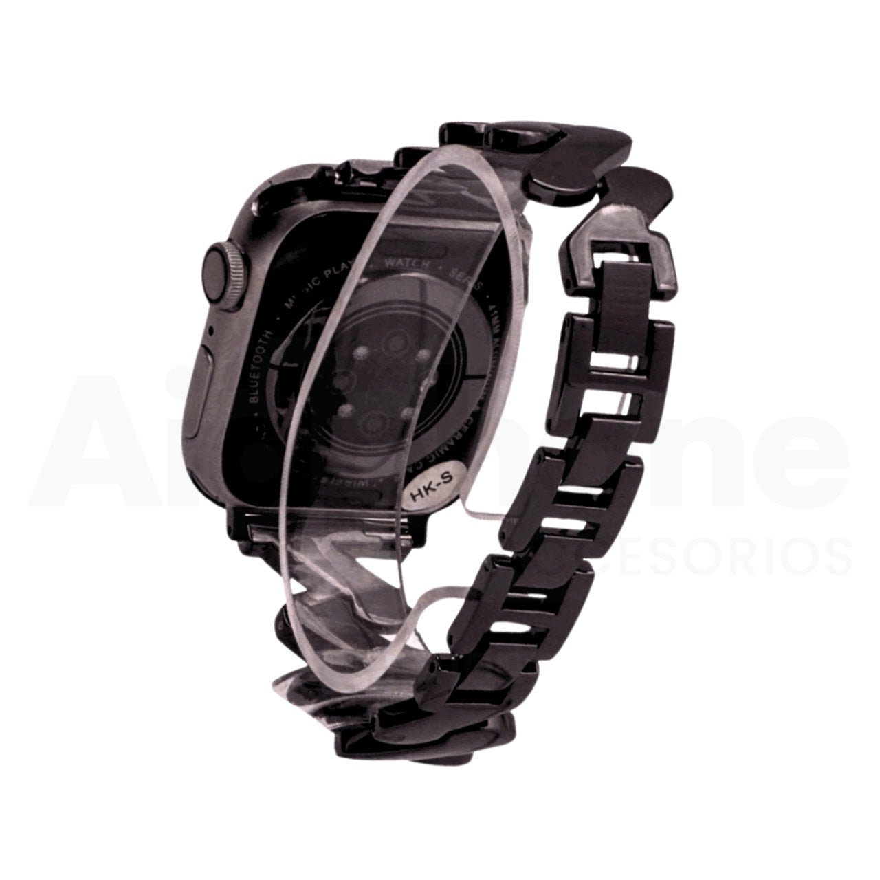 Pulso Metálico ZigZag Negro para Apple Watch - Aidphone accesorios
