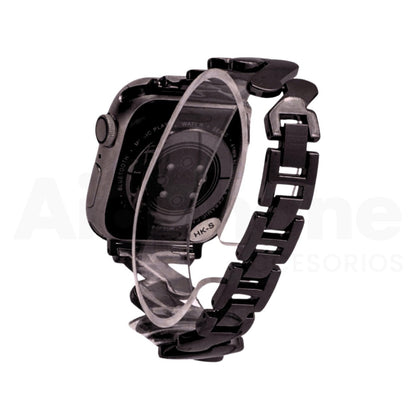 Pulso Metálico ZigZag Negro para Apple Watch - Aidphone accesorios