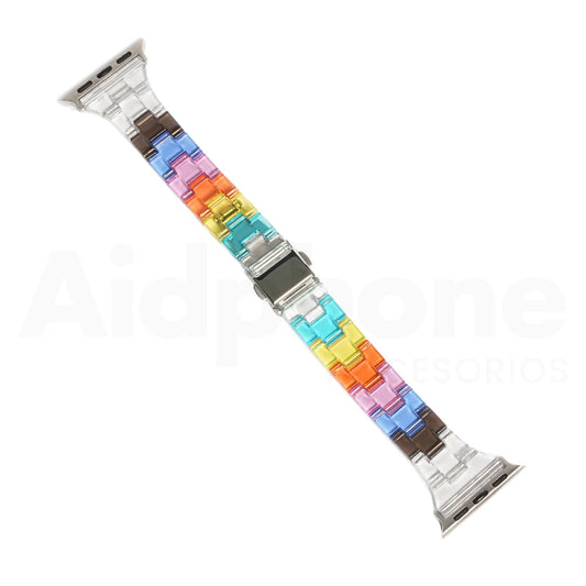 Pulso Multicolor Transparente para Apple Watch - Aidphone accesorios