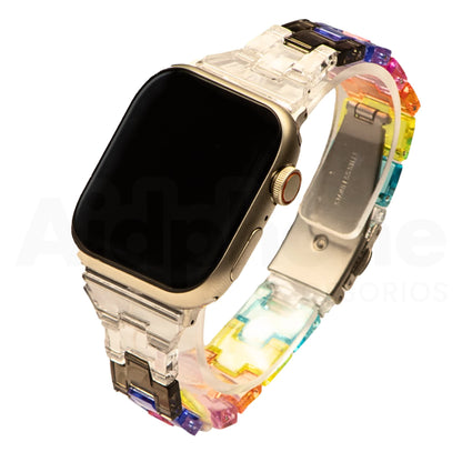 Pulso Multicolor Transparente para Apple Watch - Aidphone accesorios