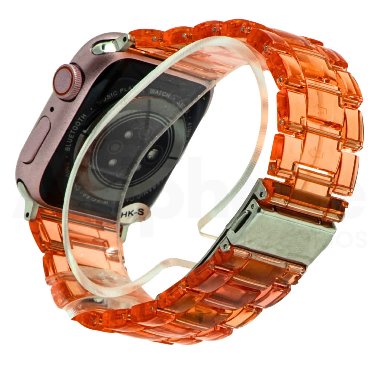 Pulso Naranja Transparente para Apple Watch - Aidphone accesorios