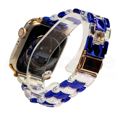Pulso Resina Azul Transparente para Apple Watch - Aidphone accesorios