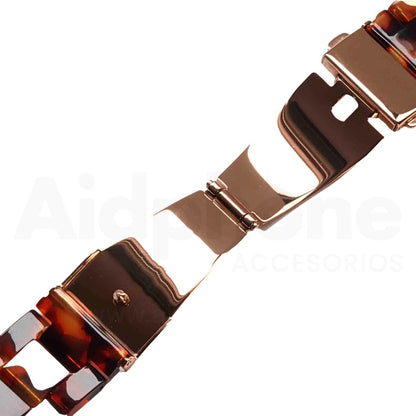 Pulso Resina Carey Café para Apple Watch - Aidphone accesorios