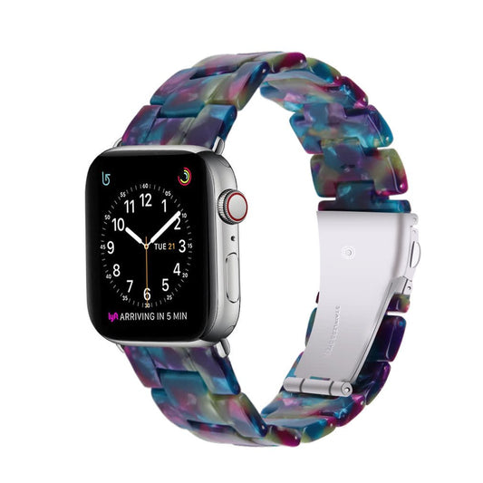 Pulso Resina Purpura/Verde para Apple Watch - Aidphone accesorios