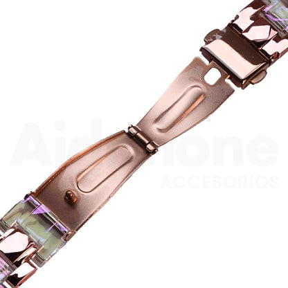 Pulso Resina Rosado Transparente para Apple Watch - Aidphone accesorios