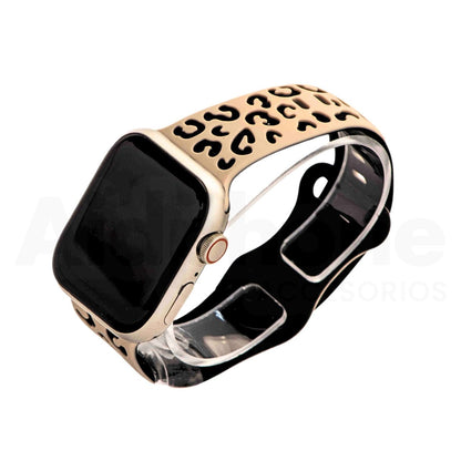 Pulso Silicona Animal Print Beige para Apple Watch - Aidphone accesorios