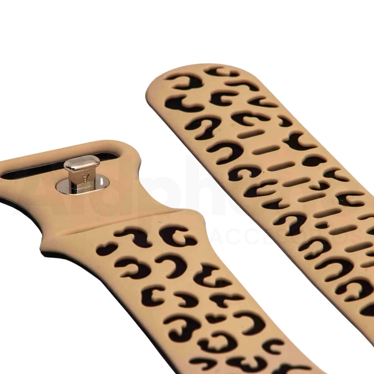 Pulso Silicona Animal Print Beige para Apple Watch - Aidphone accesorios
