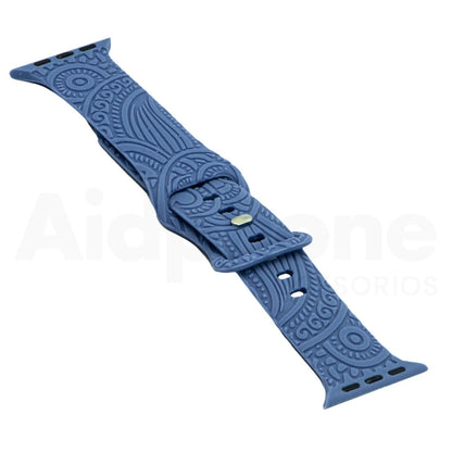 Pulso Silicona Mándala Azul para Apple Watch - Aidphone accesorios