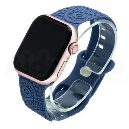 Pulso Silicona Mándala Azul para Apple Watch - Aidphone accesorios