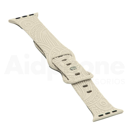 Pulso Silicona Mándala Blanco para Apple Watch - Aidphone accesorios